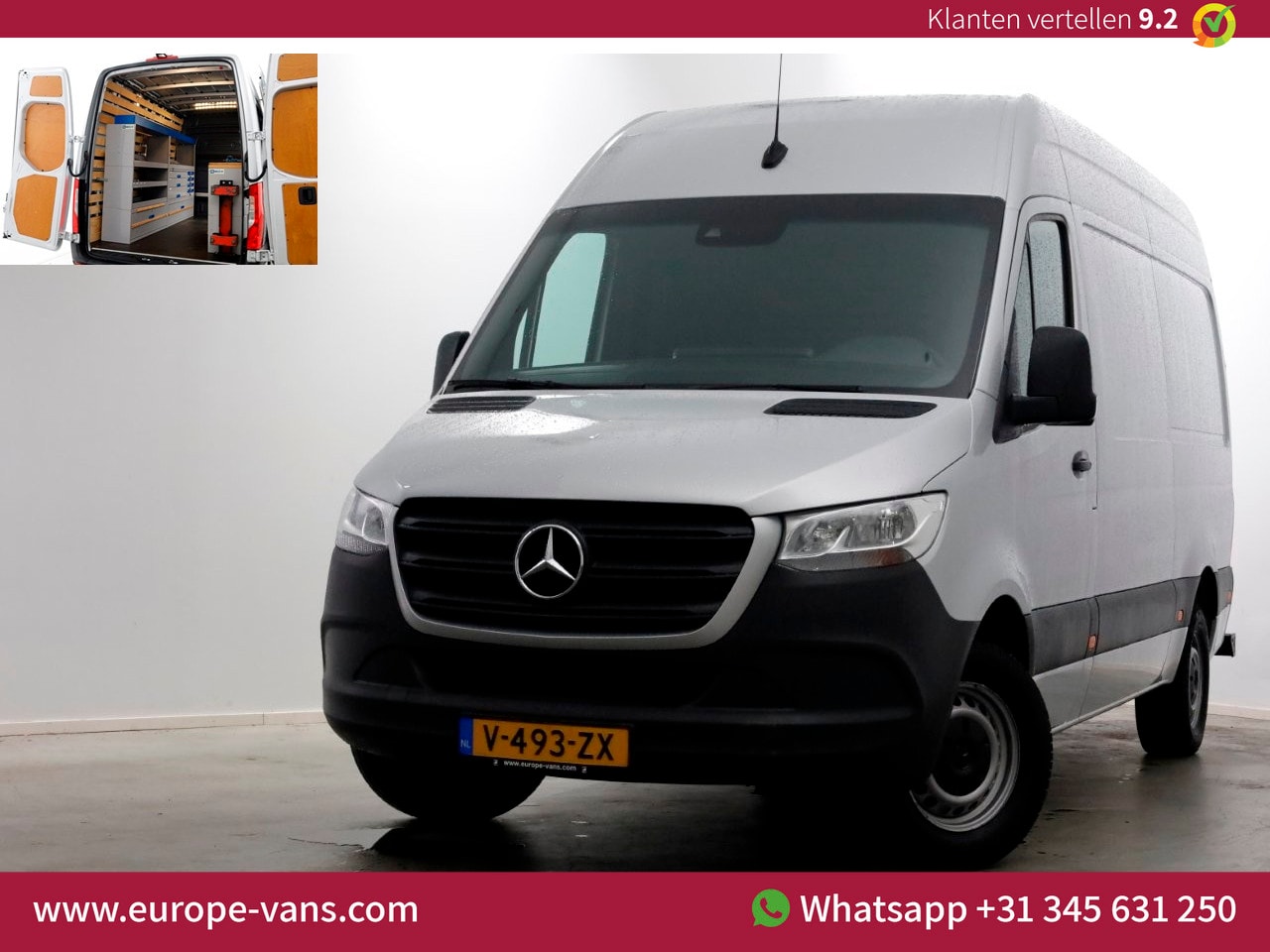 Mercedes-Benz Sprinter - 314 CDI 143pk E6 RWD 7G Automaat L2H2 Navi/Camera/Inrichting Trekhaak 2800kg 06-2019 - AutoWereld.nl