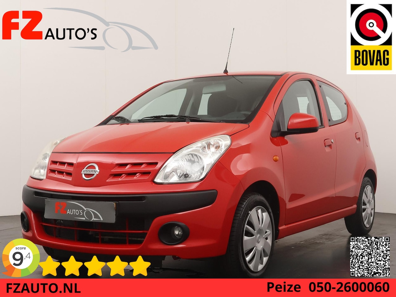 Nissan Pixo - 1.0 Look - Airconditioning - Elektrische ramen - Centrale vergrendeling + afstandsbedienin - AutoWereld.nl