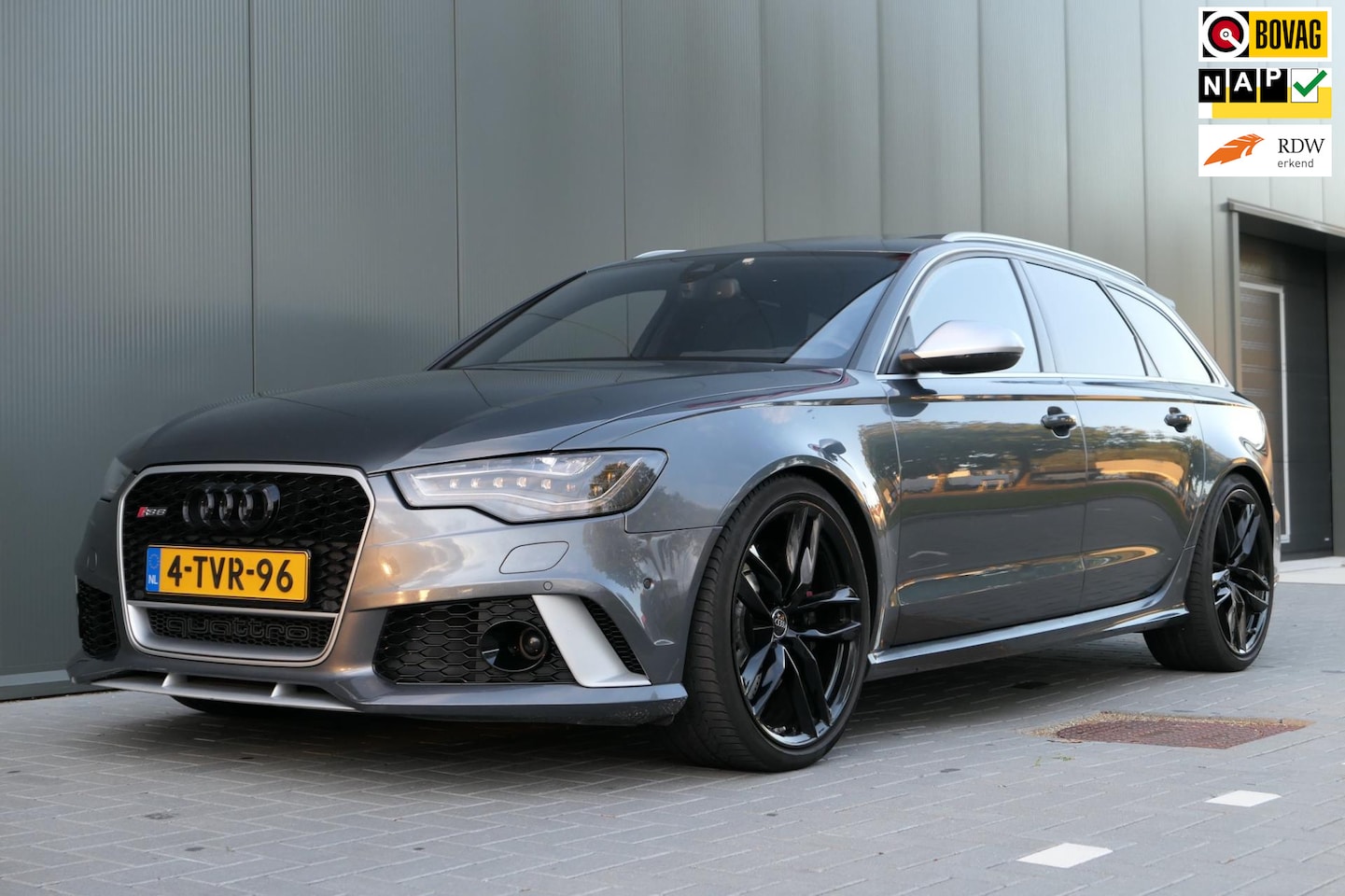 Audi RS6 - 4.0 TFSI RS 6 quattro Pro Line Plus Vol Pano B&O 3D Carplay Memory Carbon Camera - AutoWereld.nl