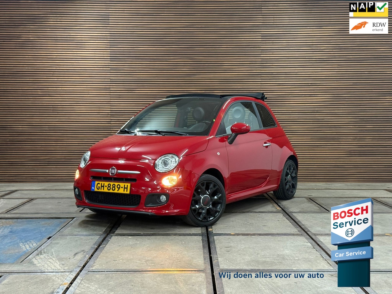 Fiat 500 C - 0.9 TwinAir Turbo 500S Cabrio Automaat | Leer | Bi-Xenon | Sportstoelen - AutoWereld.nl