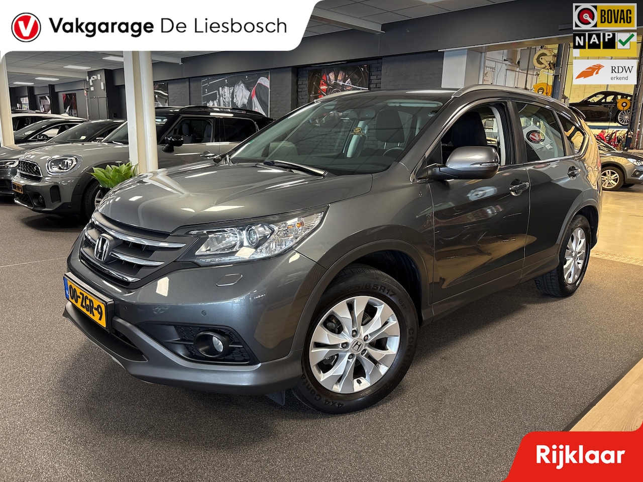 Honda CR-V - 2.0 Elegance 2.0 Elegance ,camera,clima,stoelverw,boeken,origineel ned,trekhaak - AutoWereld.nl