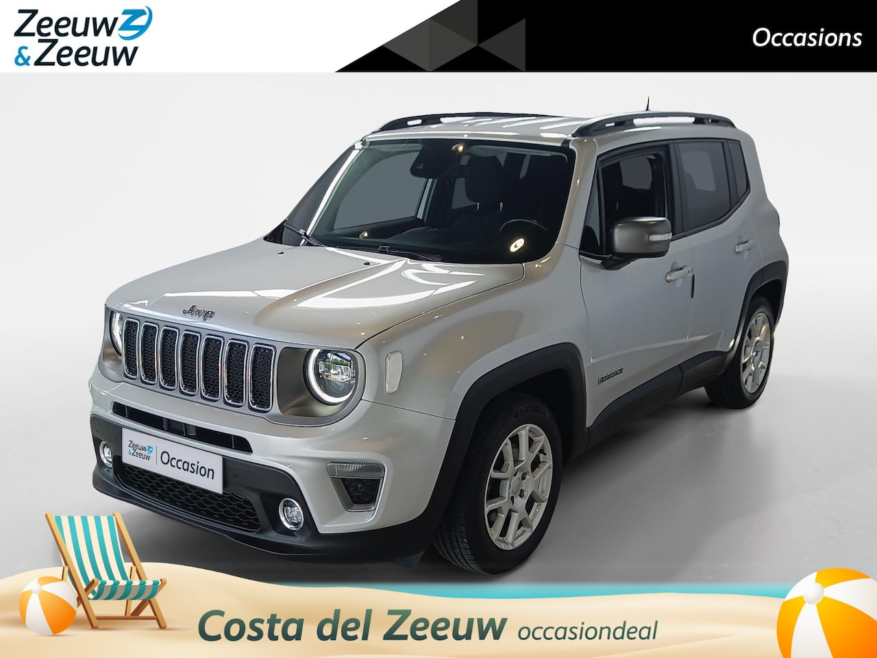 Jeep Renegade - 1.0T Limited *Navigatie*Parkeersensoren*Climate Control*Carplay*Zeer nette auto! - AutoWereld.nl