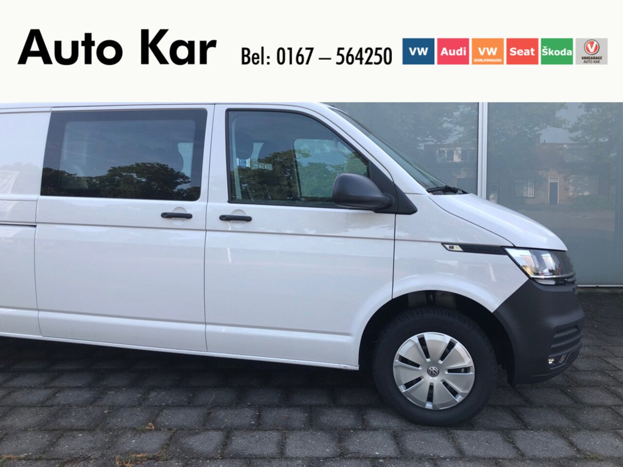 Volkswagen Transporter - 2.0 TDI L2H1 110 pk. 6 versn. Hand. Dubbel Cabine Airco Vloer Lat om Lat - AutoWereld.nl