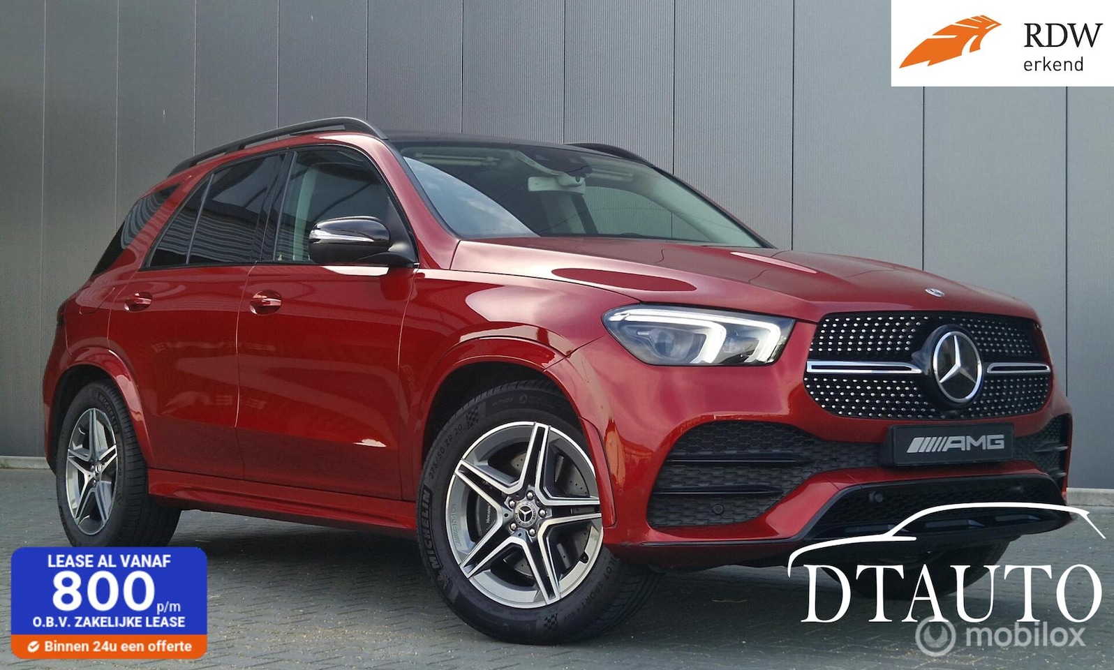 Mercedes-Benz GLE-Klasse - GLE 300 4MATIC Grijs Kenteken AMG Pano Night Burmester Distr - AutoWereld.nl