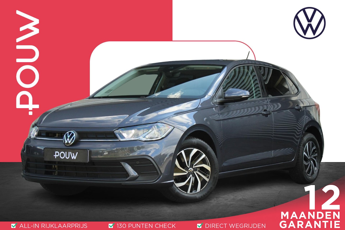 Volkswagen Polo - 1.0 TSI 95pk DSG Life Edition | Apple Carplay & Android Auto | Allseason Banden | Licht & - AutoWereld.nl