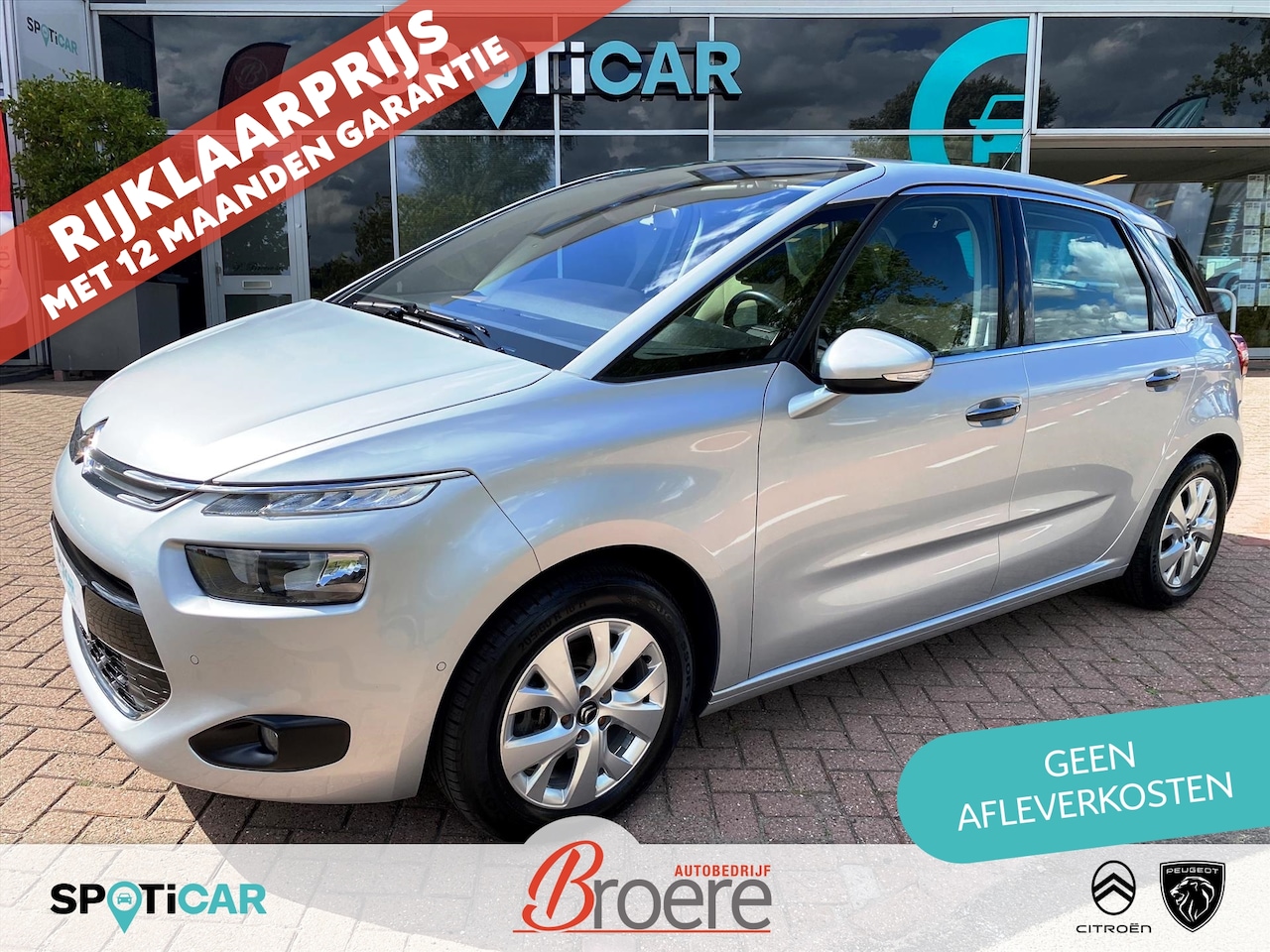 Citroën C4 Picasso - 1.2 Turbo 130pk Exclusive | keyless, parkeersensoren voor en achter, 16 inch velgen, bluet - AutoWereld.nl