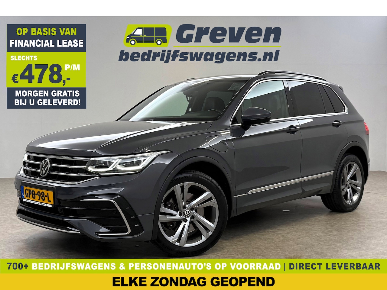 Volkswagen Tiguan - 1.4 TSI eHybrid 225PK R-Line | 360° Camera | Sfeerverl. | IQ LED | Carplay | Virtual Cockp - AutoWereld.nl