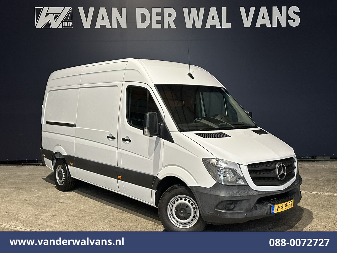 Mercedes-Benz Sprinter - 316 CDI 164pk L2H2 Euro6 Airco | 2800kg Trekhaak | Cruisecontrol Parkeersensoren, Chauffeu - AutoWereld.nl