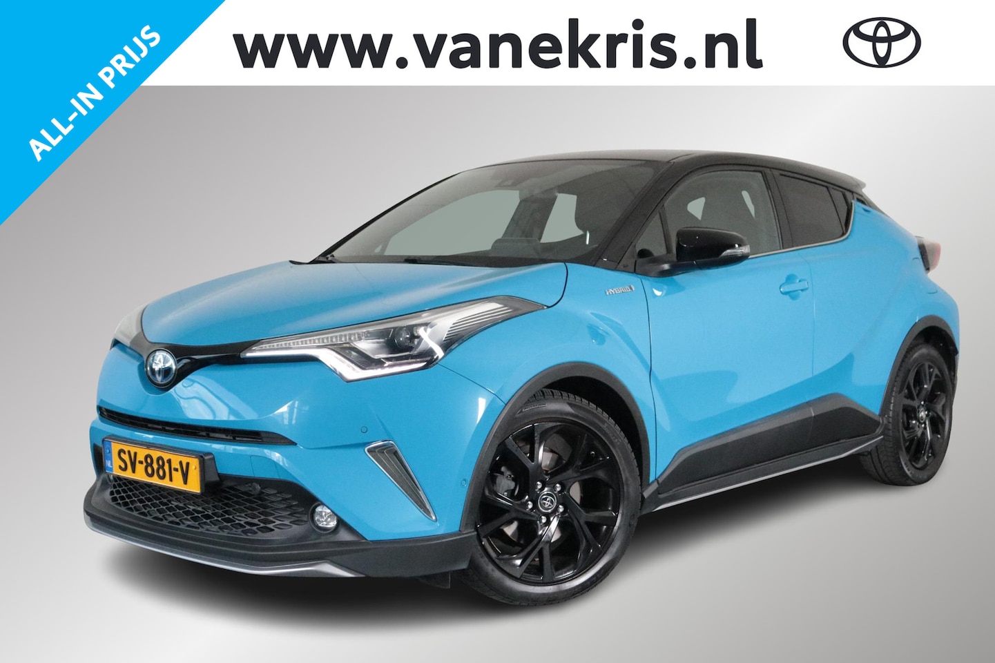 Toyota C-HR - 1.8 Hybrid Style Bi-tone, stuur en stoel verwarming, Dodehoek detectie, Lichtmetalen velge - AutoWereld.nl