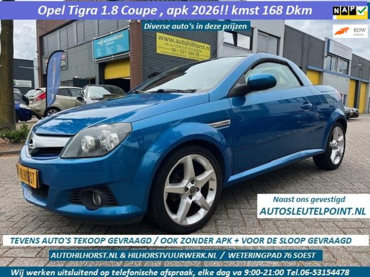 Opel Tigra - 1.8-16V Enjoy Diverse prijsklassen, zie de foto's - AutoWereld.nl