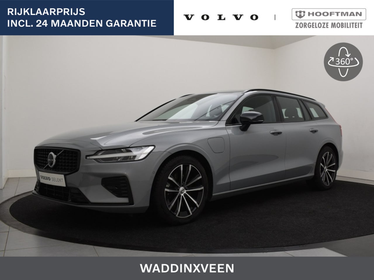 Volvo V60 - T6 PLUG-IN HYBRID LONG RANGE PLUS DARK 360GR CAM SCHUIFDAK TREKH - AutoWereld.nl