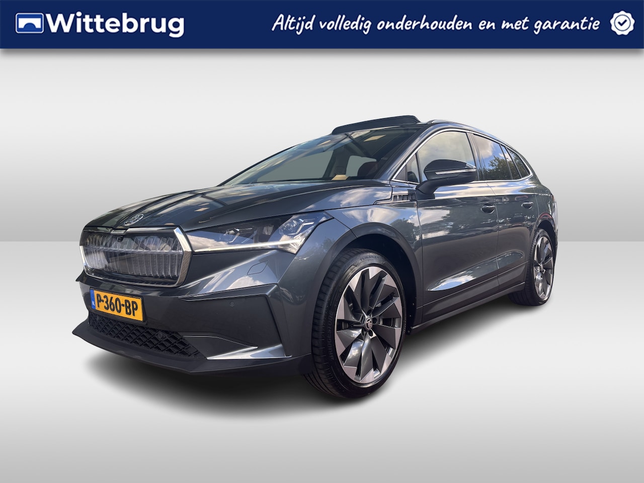 Skoda Enyaq iV - 80 / Crystal Face / Lederen bekleding / - AutoWereld.nl