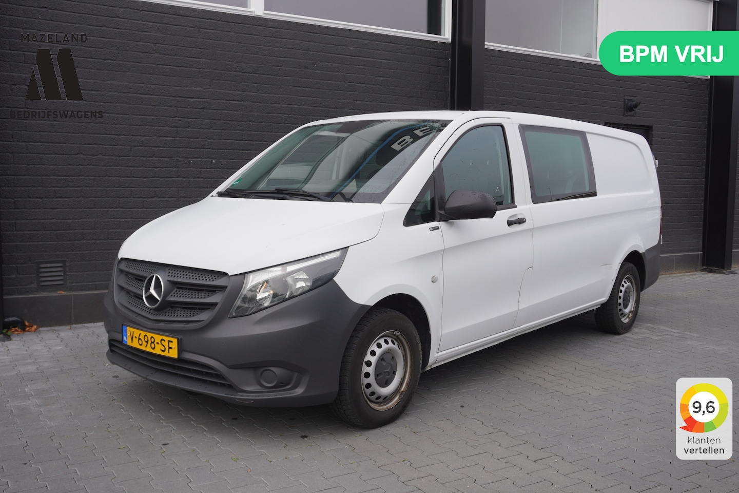 Mercedes-Benz Vito - 114 CDI Extra Lang Dubbel Cabine EURO 6 - Airco - Cruise - Trekhaak - 5 zits - €18.950,- E - AutoWereld.nl
