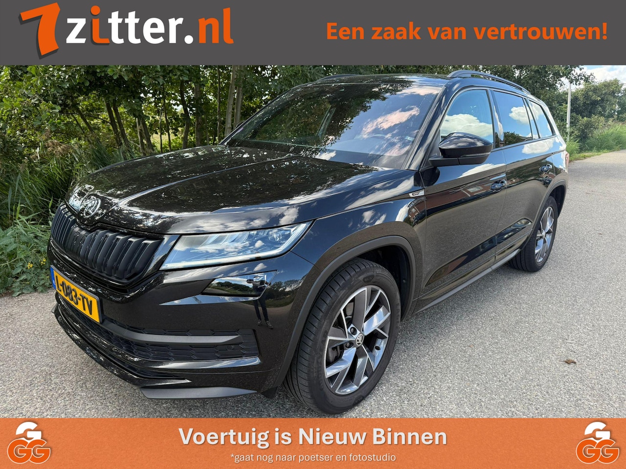 Skoda Kodiaq - 1.5 TSI Sportline Business 7-Persoons, Trekhaak draaibaar, Canton, Camera, - AutoWereld.nl