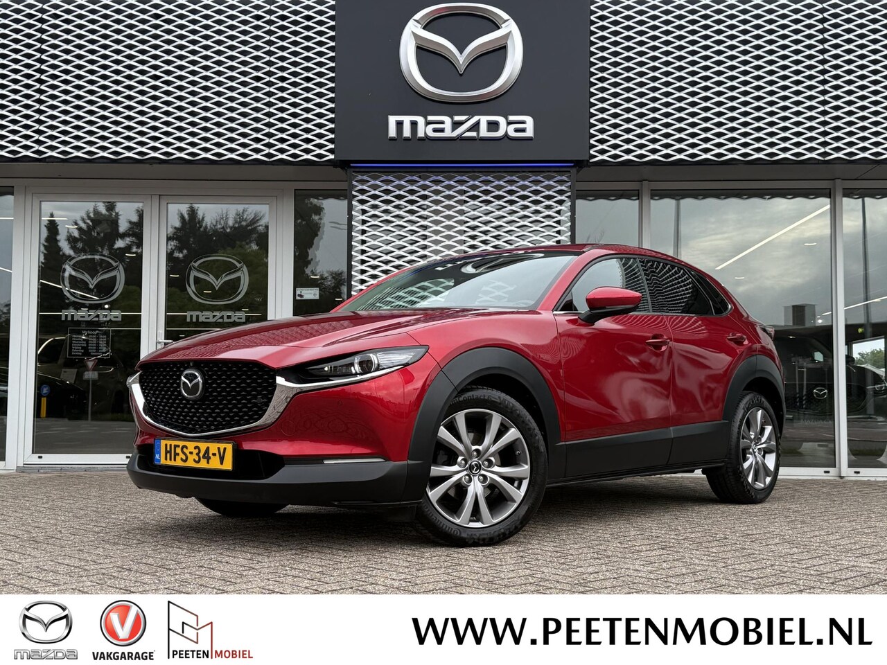 Mazda CX-30 - 2.0 e-SkyActiv-G M Hybrid Luxury | Automaat | LEER | BOSE| 360 CAMERA | HEAD UP DISPLAY | - AutoWereld.nl