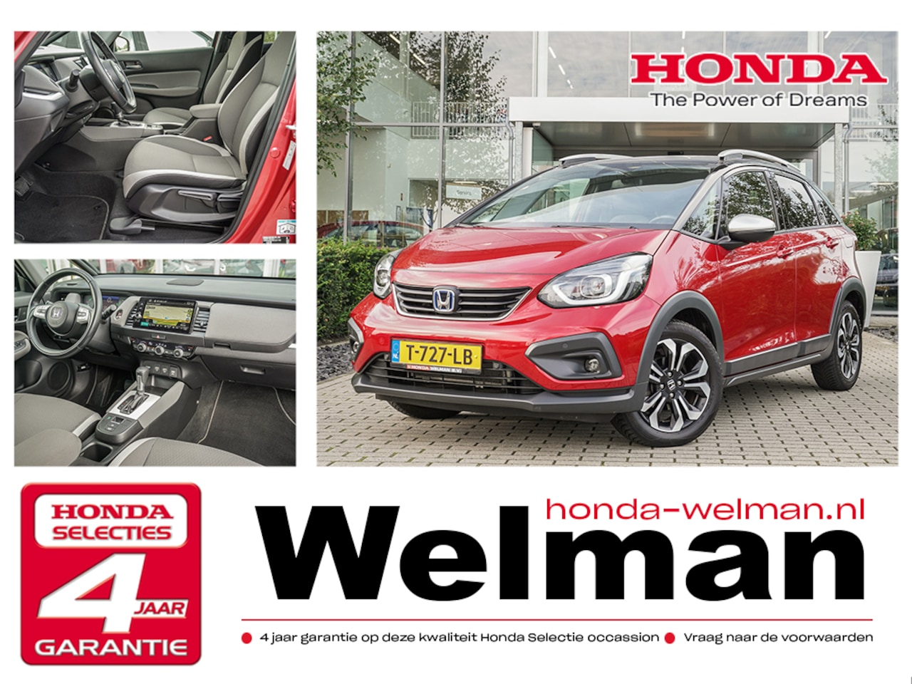 Honda Jazz - 1.5i e:HEV CROSSTAR - FULL HYBRID - PREMIUM SOUND - ALL WEATHERS - AutoWereld.nl