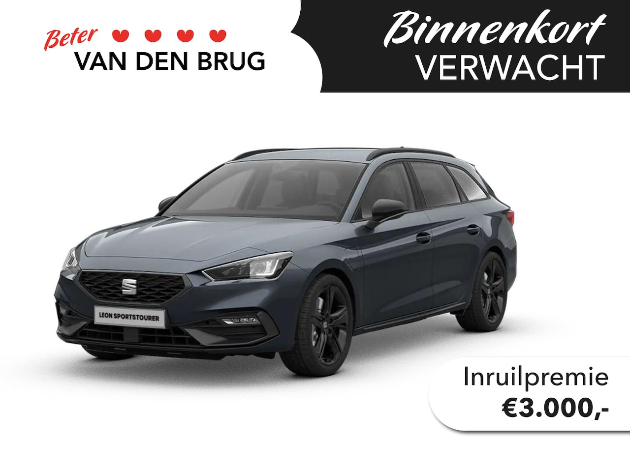 SEAT Leon Sportstourer - FR Business 1.5 TSI eHybrid 150kW / 204pk Stationw | 130km actieradius | Black pack | Stoe - AutoWereld.nl
