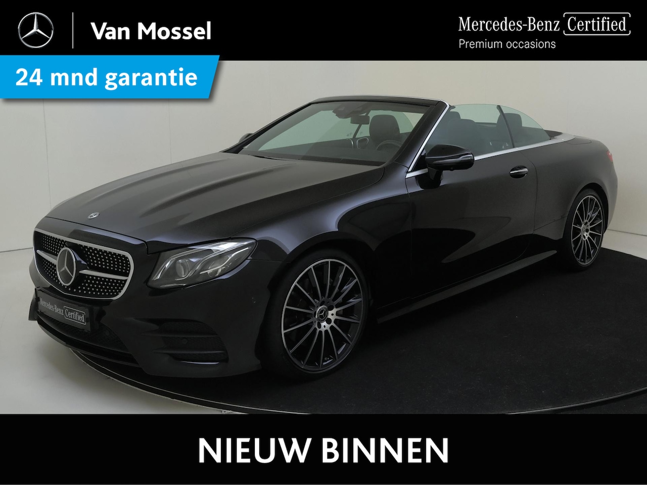 Mercedes-Benz E-klasse Cabrio - 200 Premium Plus Burmester / Memory / 360 Camera / Stoelverkoeling / Airscarf / Sfeerverli - AutoWereld.nl