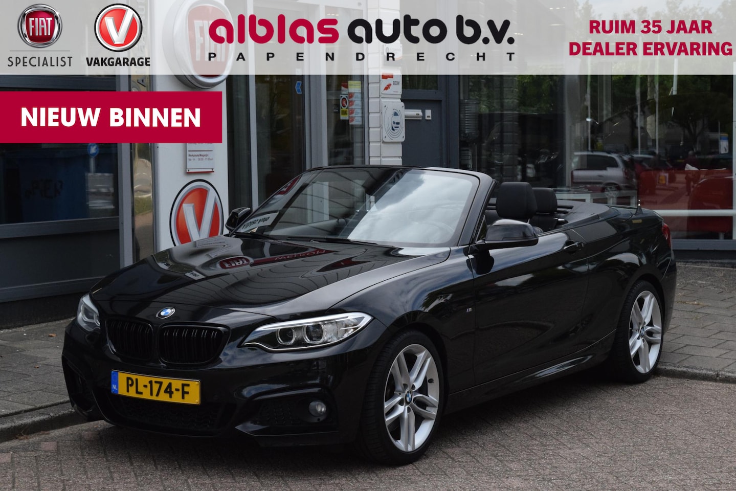 BMW 2-serie Cabrio - 220i High Ex.|M-pakket|Leer|Carplay|Dealero.h. - AutoWereld.nl