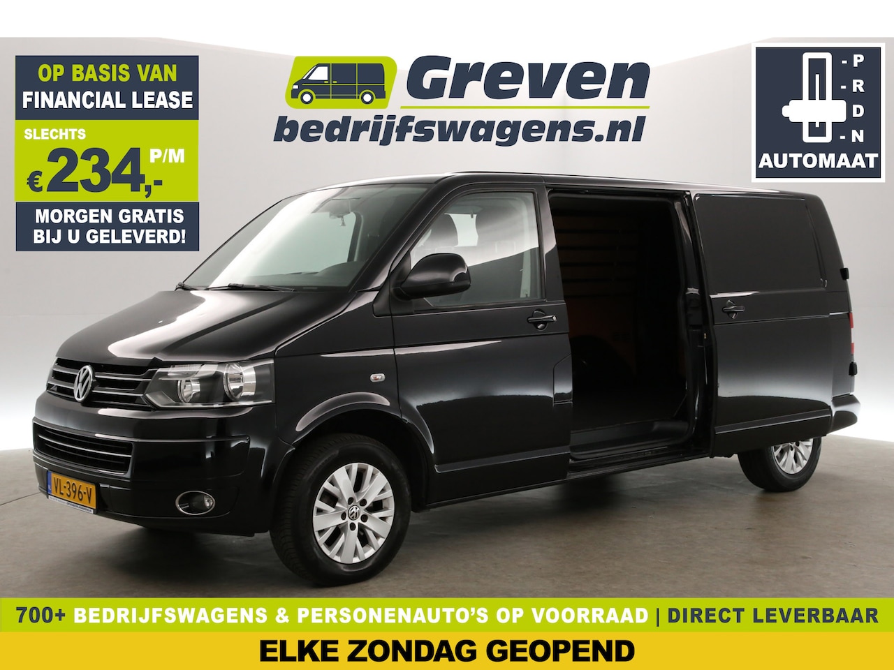 Volkswagen Transporter - 2.0 TDI L2H1 | DSG Automaat | Airco | Cruise | 3 Persoons | 2xSchuifdeur | Navigatie | Par - AutoWereld.nl