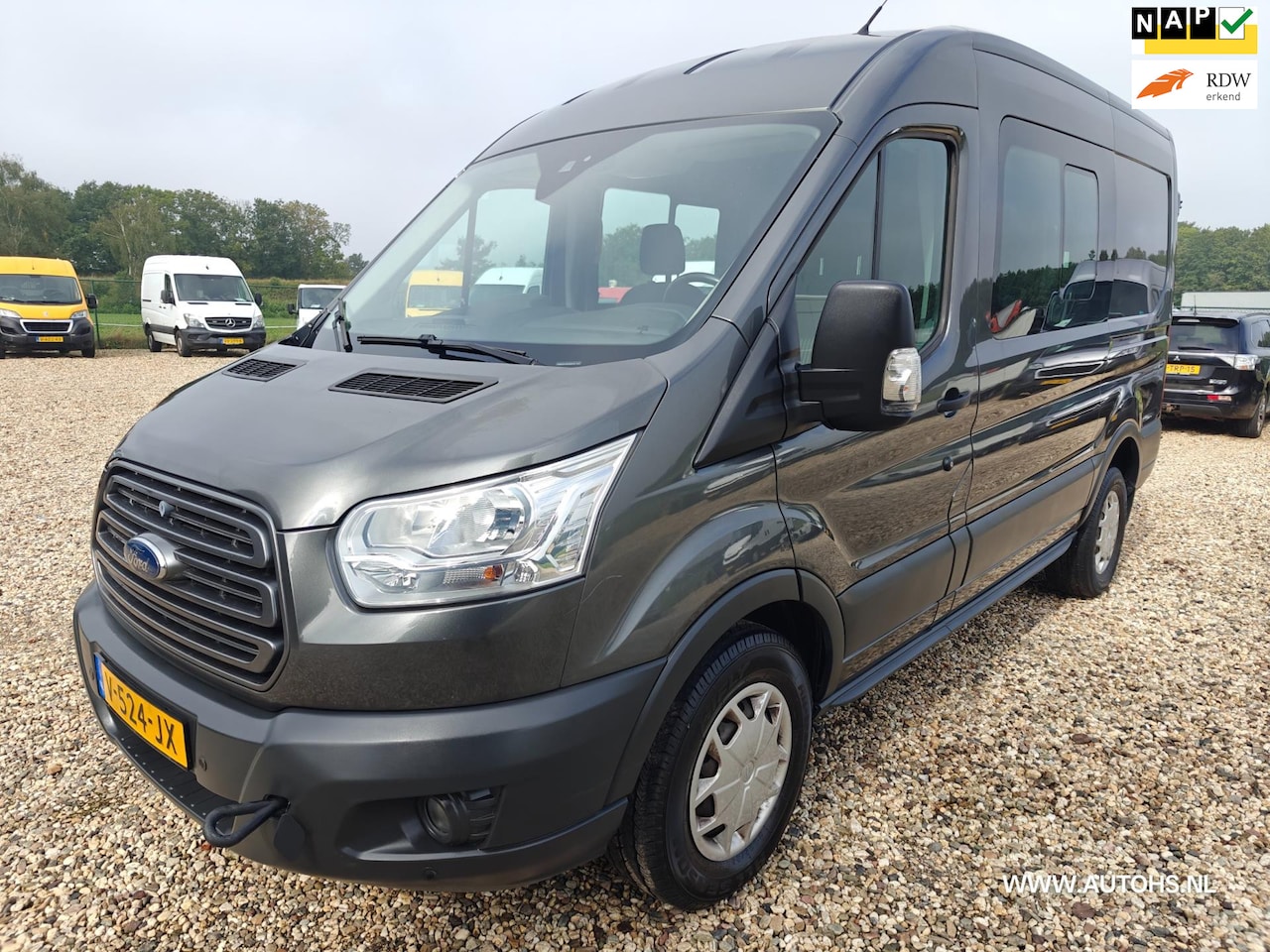 Ford Transit - 330 2.0 TDCI L2H2, Dubbele cabine , motorschade , Lage km , Euro 6 , Mooie bus. - AutoWereld.nl
