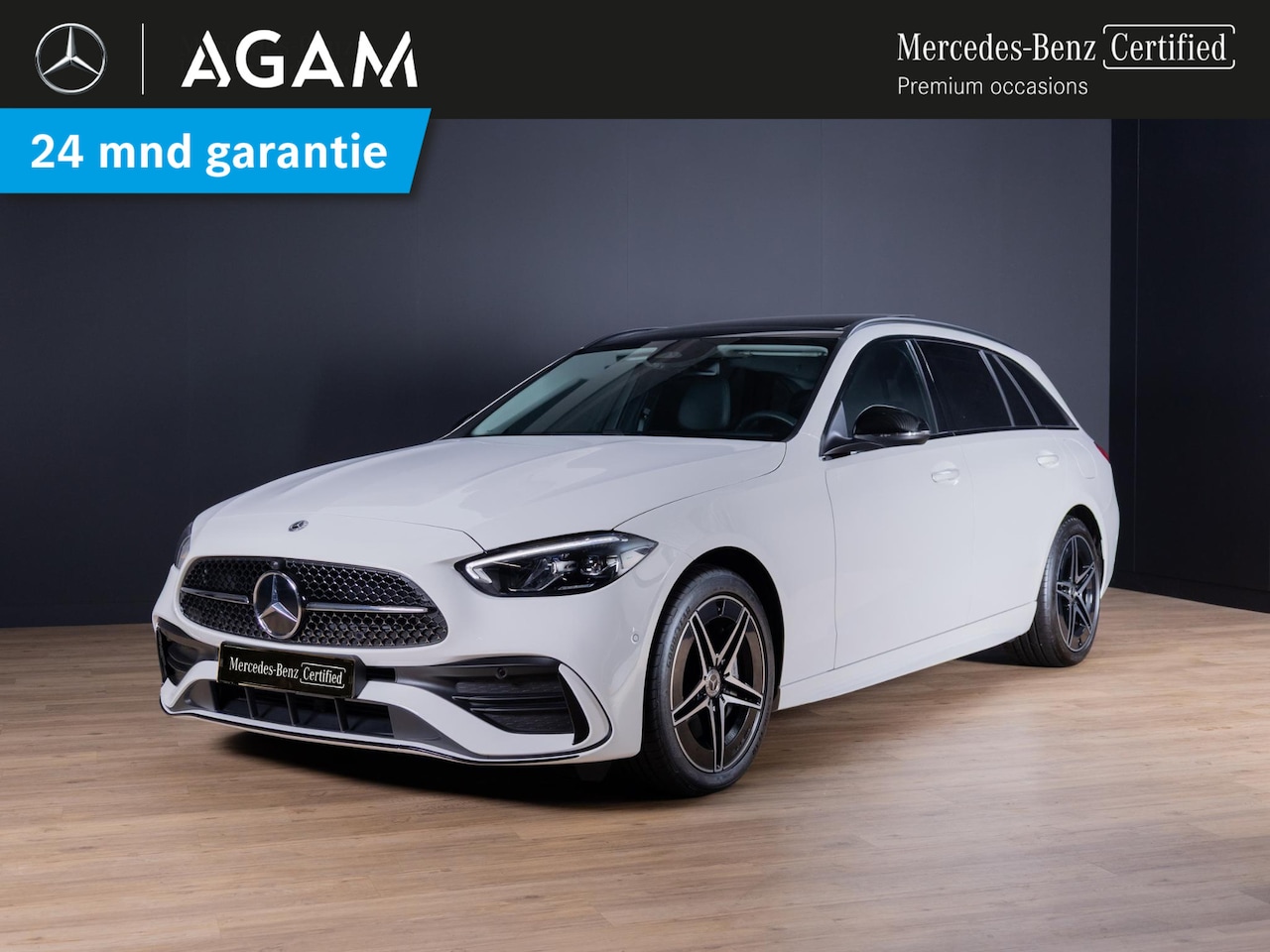 Mercedes-Benz C-klasse Estate - 300 e AMG Line Panorama dak | Trekhaak - AutoWereld.nl