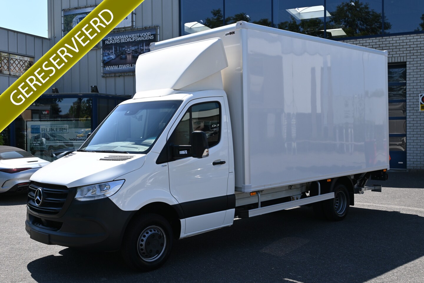 Mercedes-Benz Sprinter - 514/516 CDI Bakwagen NIEUWE bak en laadklep Meubelbak met Dhollandia klep - AutoWereld.nl