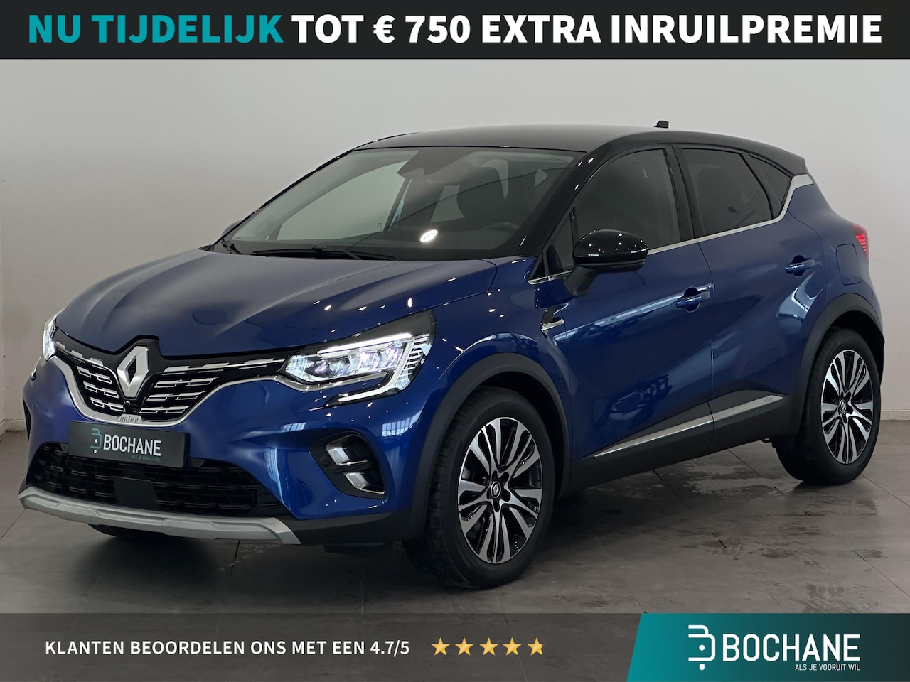 Renault Captur - 1.6 E-Tech Plug-in Hybrid 160 Initiale Paris | BOSE | Leder | Navigatie 9,3" | Climate Con - AutoWereld.nl