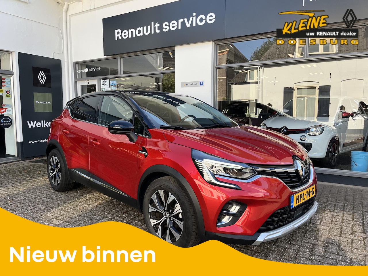 Renault Captur - TCe 140 EDC Techno | Easylink navigatie systeem | Premium kleur Rouge | Two-Tone | - AutoWereld.nl