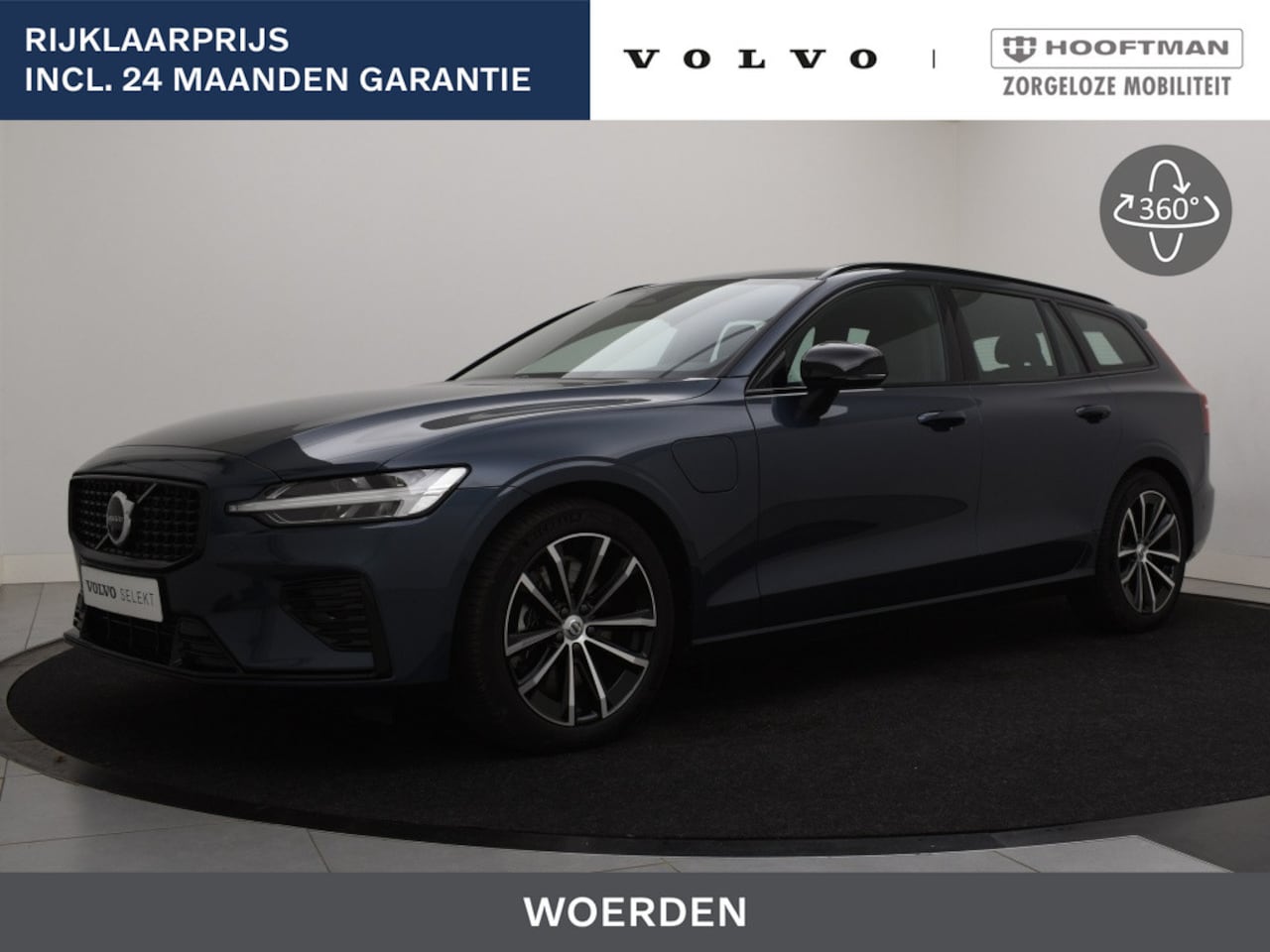Volvo V60 - T6 PLUG-IN HYBRID LONG RANGE PLUS DARK TREKHAAK 360GR CAM HARMAN - AutoWereld.nl