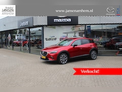 Mazda CX-3 - 2.0 SkyActiv-G 121 Luxury-Line , Automaat, Wit Leder, Navi, Cruise, Clima, Camera, Apple C
