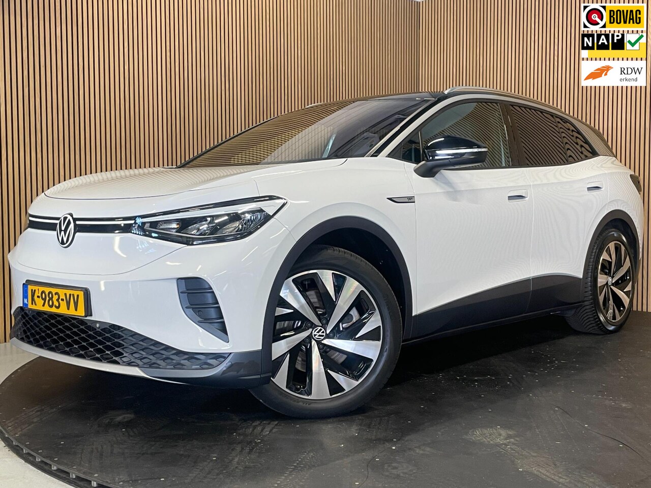 Volkswagen ID.4 - |77 kWh GROTE ACCU|BLACK&WHITE|TREKHAAK|1/2 LEDER|CARPLAY|CAMERA|ACC|STOELVERW.|INCL. BTW| - AutoWereld.nl
