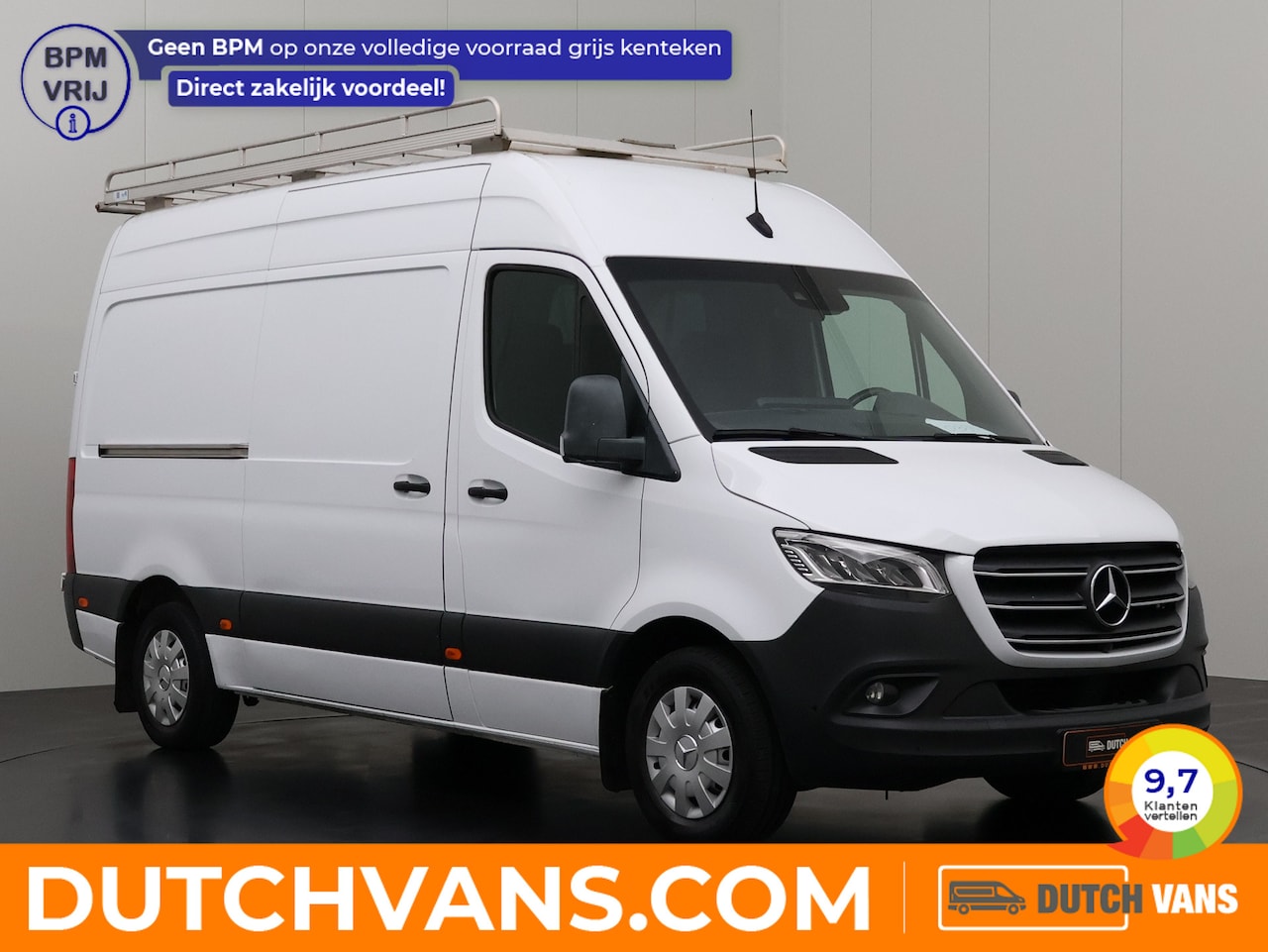 Mercedes-Benz Sprinter - 316CDI 7G-Tronic Automaat L2H2 | Led | Imperiaal | Navigatie | Airco | Cruise | 3-Persoons - AutoWereld.nl