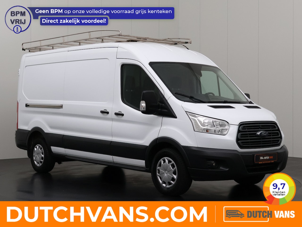 Ford Transit - 2.0TDCi 130PK L3H2 Imperiaal | Trekhaak | Navigatie | Airco | Cruise | Betimmering | 3-Per - AutoWereld.nl