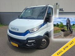 Iveco Daily - 3.0I CNG Kraan LaadbakAutomaat HIAB 3-Persoons Ecc Trekhaak Camera Blue power Alpine 2-Din