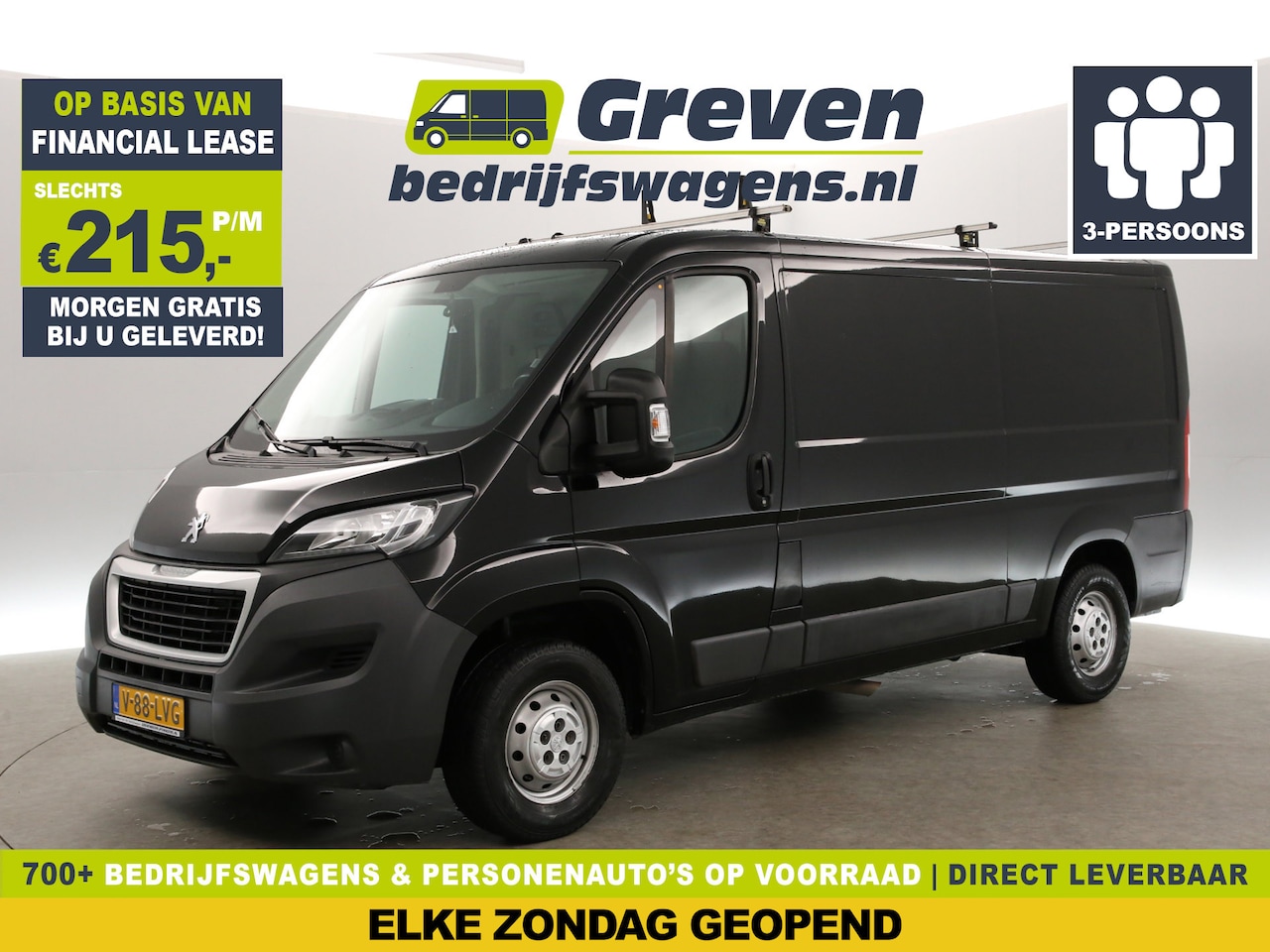 Peugeot Boxer - 2.0 HDI L2H1 | Airco | Cruise | 3 Persoons | LED | Elektrpakket | Trekhaak - AutoWereld.nl