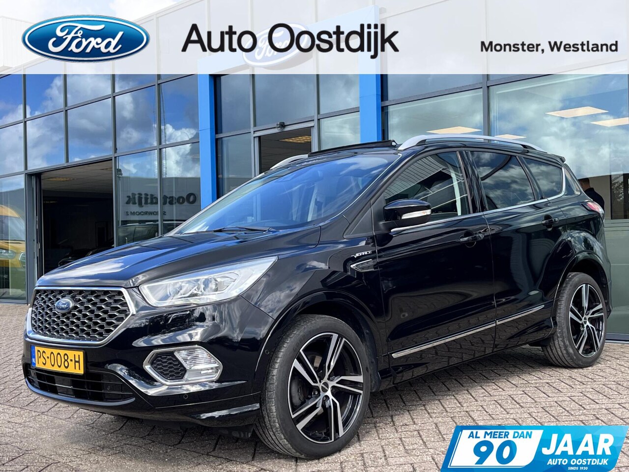 Ford Kuga - 1.5 EcoBoost Vignale 150PK Afn. Trekhaak Panodak Adaptive Cruise Winterpack Vol-Leder Elek - AutoWereld.nl