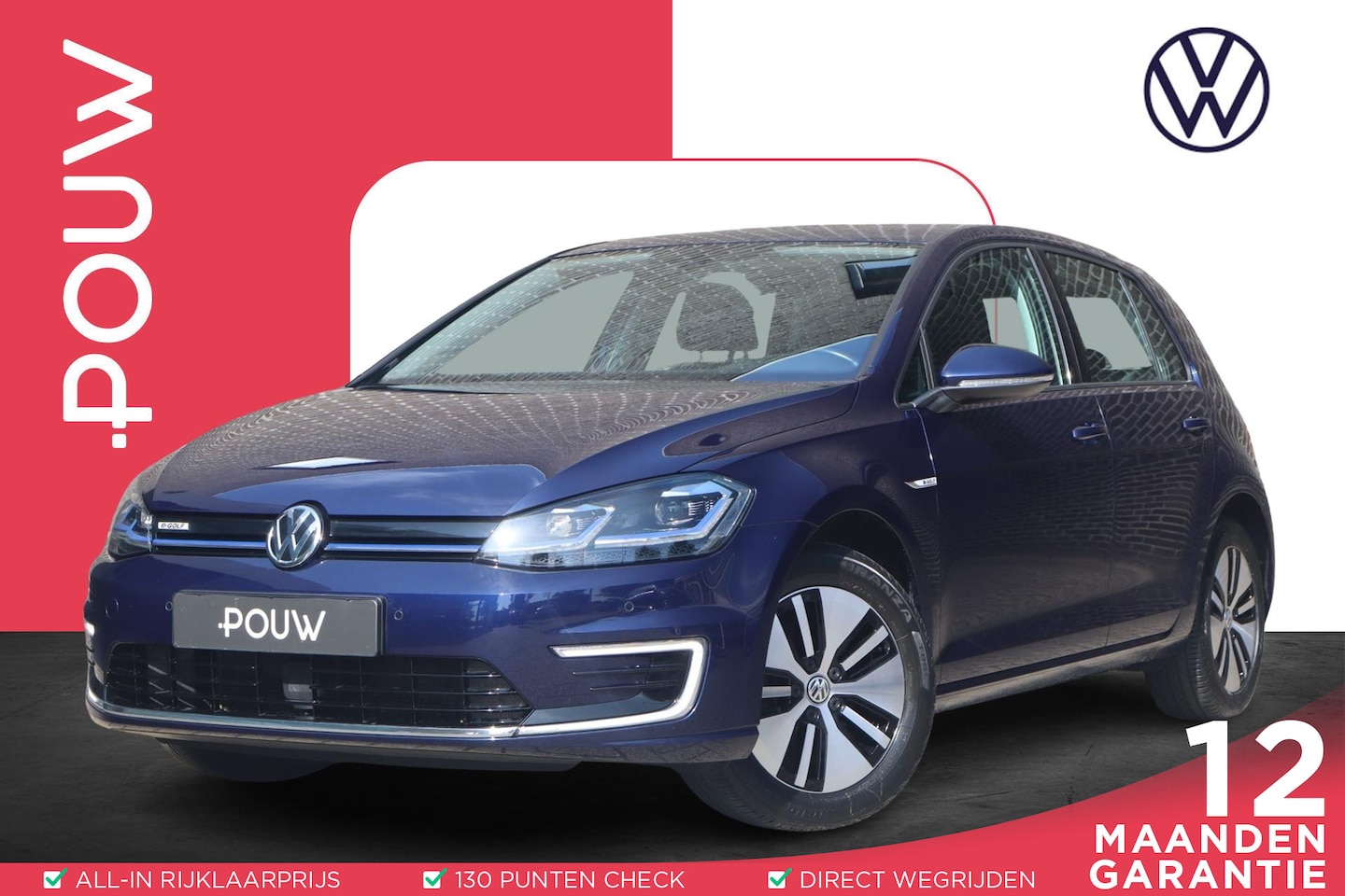 Volkswagen e-Golf - 136pk E-DITION | SoH 95% | Navigatie | App Connect | LED Koplampen - AutoWereld.nl