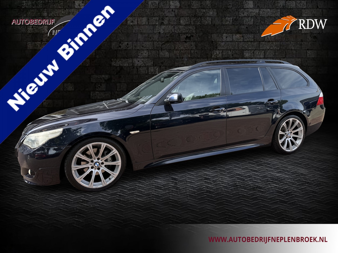 BMW 5-serie Touring - 530i M-sport Km 145.000 Bj 2006 youngtimer 259PK Panodak,Leer,Pdc,Navi - AutoWereld.nl