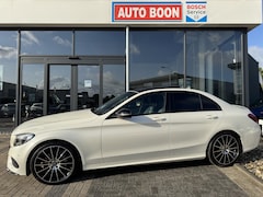 Mercedes-Benz C-klasse - 180 AMG PRESTIGE AUTOMAAT PANO/LEER/19"AMG/LED /NAVI/CLIMA/SFEER/2XPDC/S&S/ - KM=NAP