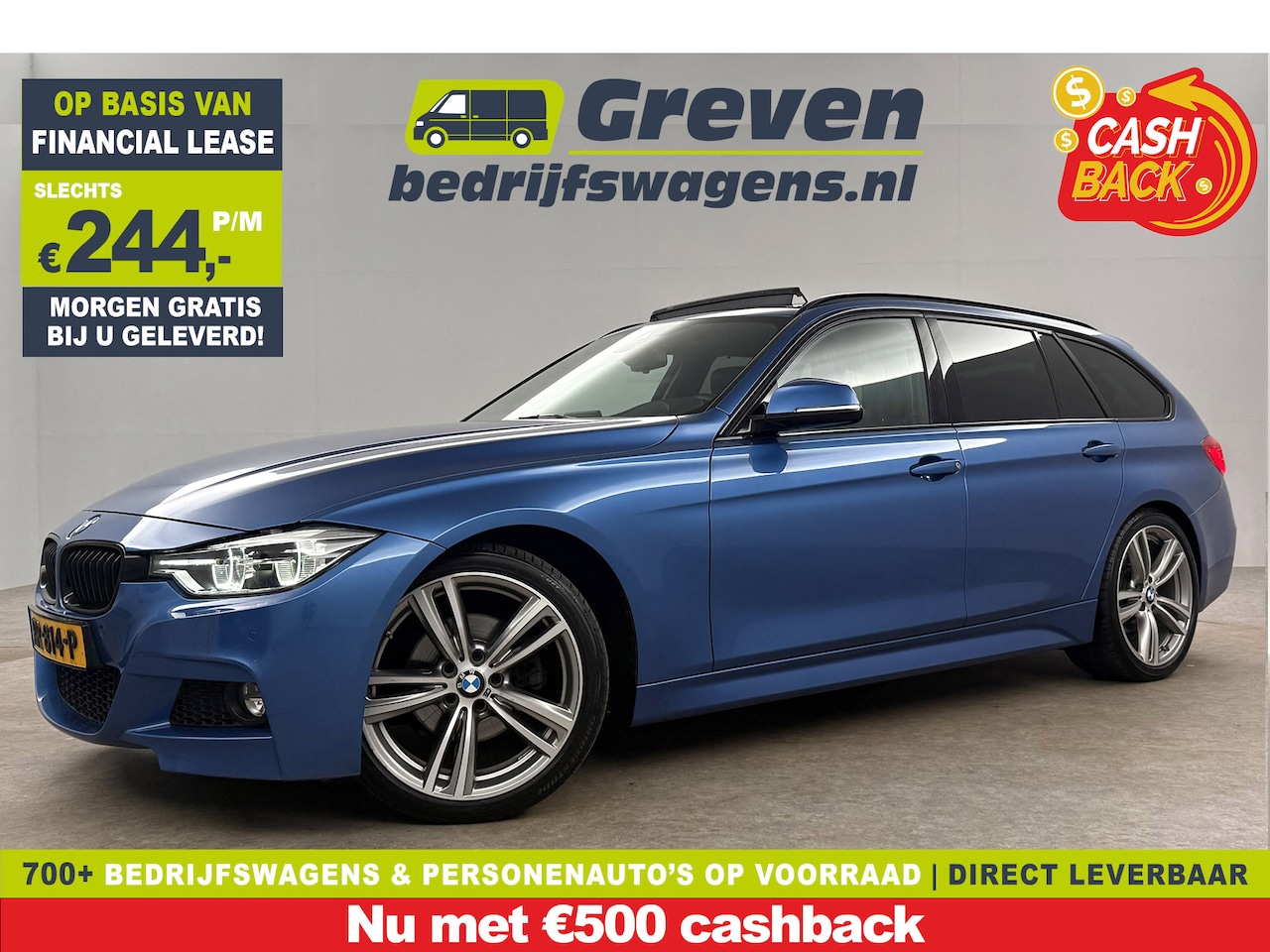 BMW 3-serie Touring - 320d High Executive M-Sport | 191PK | Panoramadak | LED | Cruisecontrol | Navigatie | Park - AutoWereld.nl