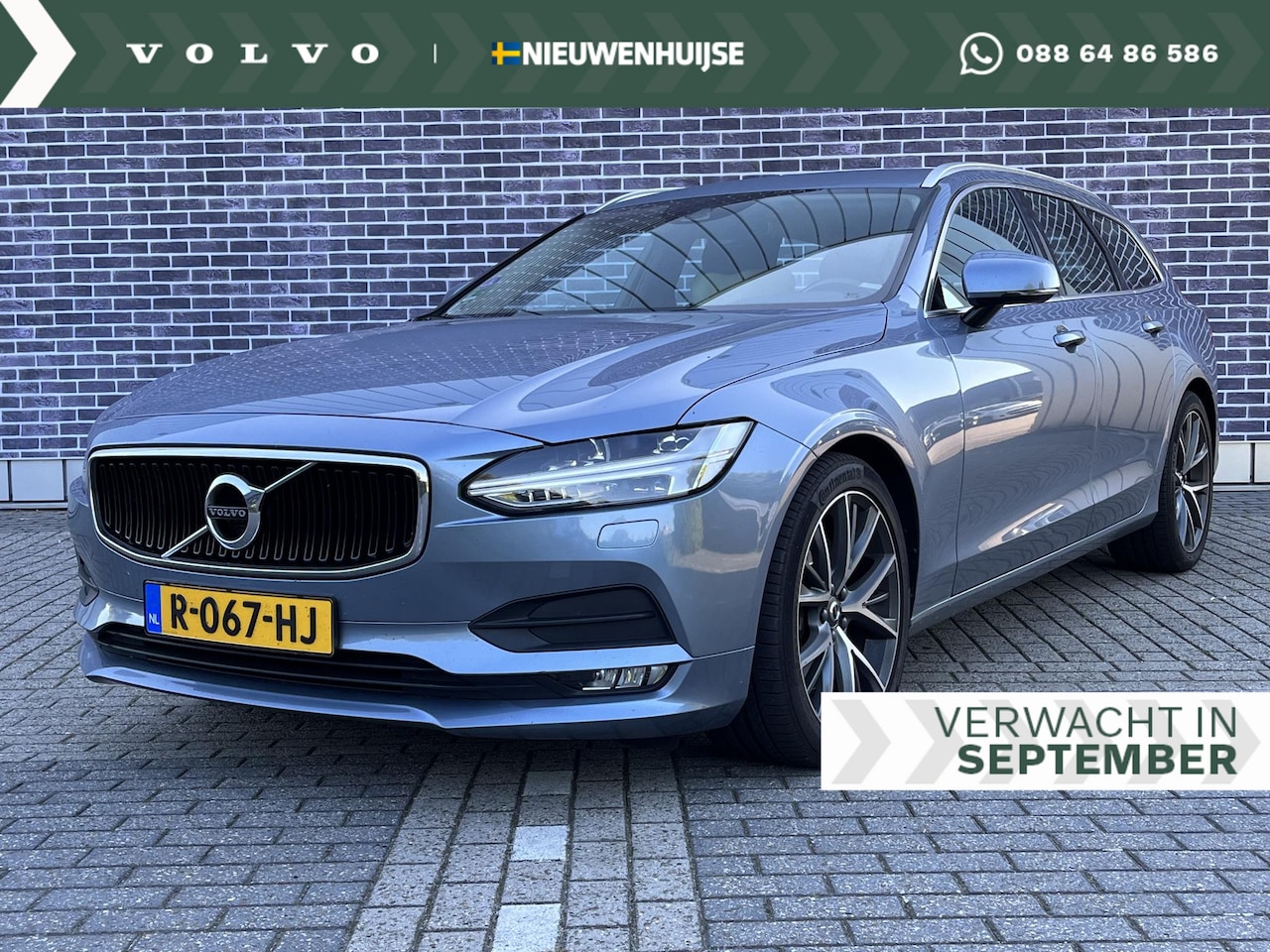 Volvo V90 - 2.0 T5 Momentum | Full LED Koplampen | Trekhaak | Standkachel | Stuur en Stoelverwarming | - AutoWereld.nl