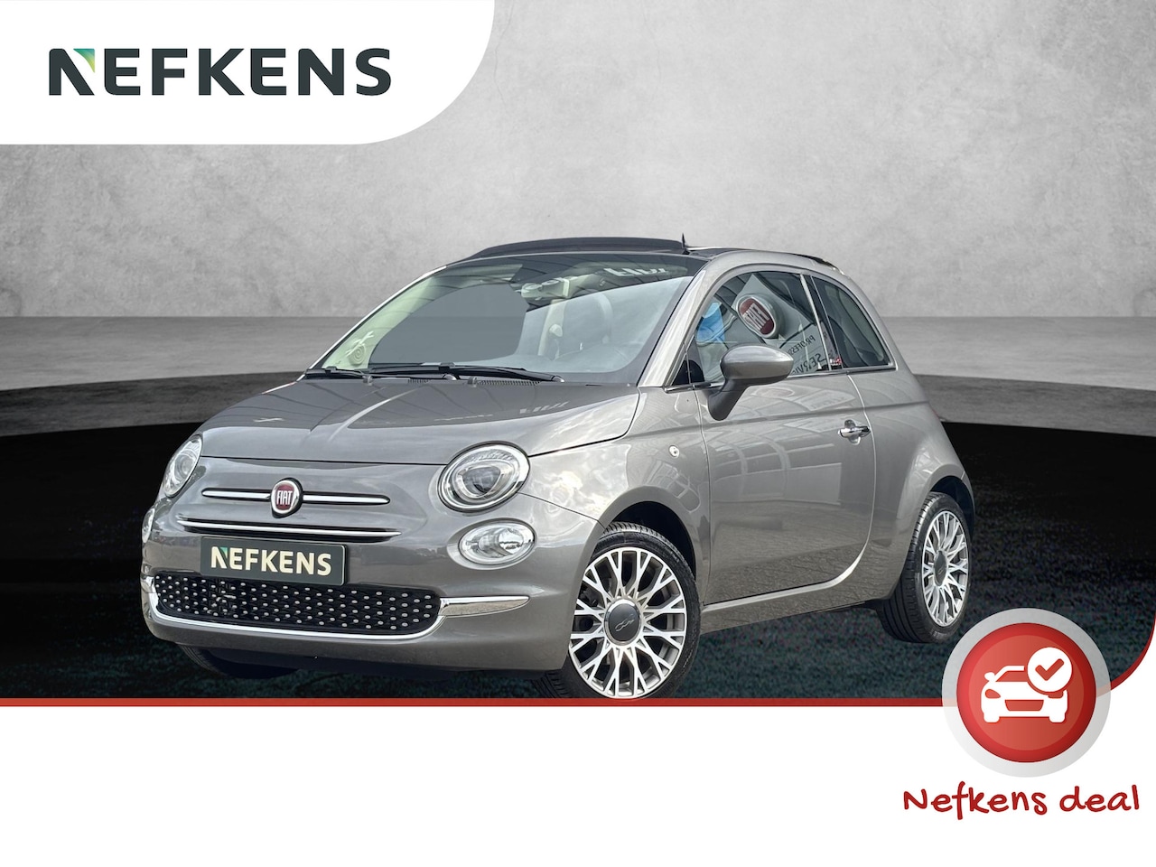 Fiat 500 C - TwinAir Turbo 80pk Lounge Cabrio | 1ste eigenaar | Parkeersensoren | 16" LM velgen | Airco - AutoWereld.nl