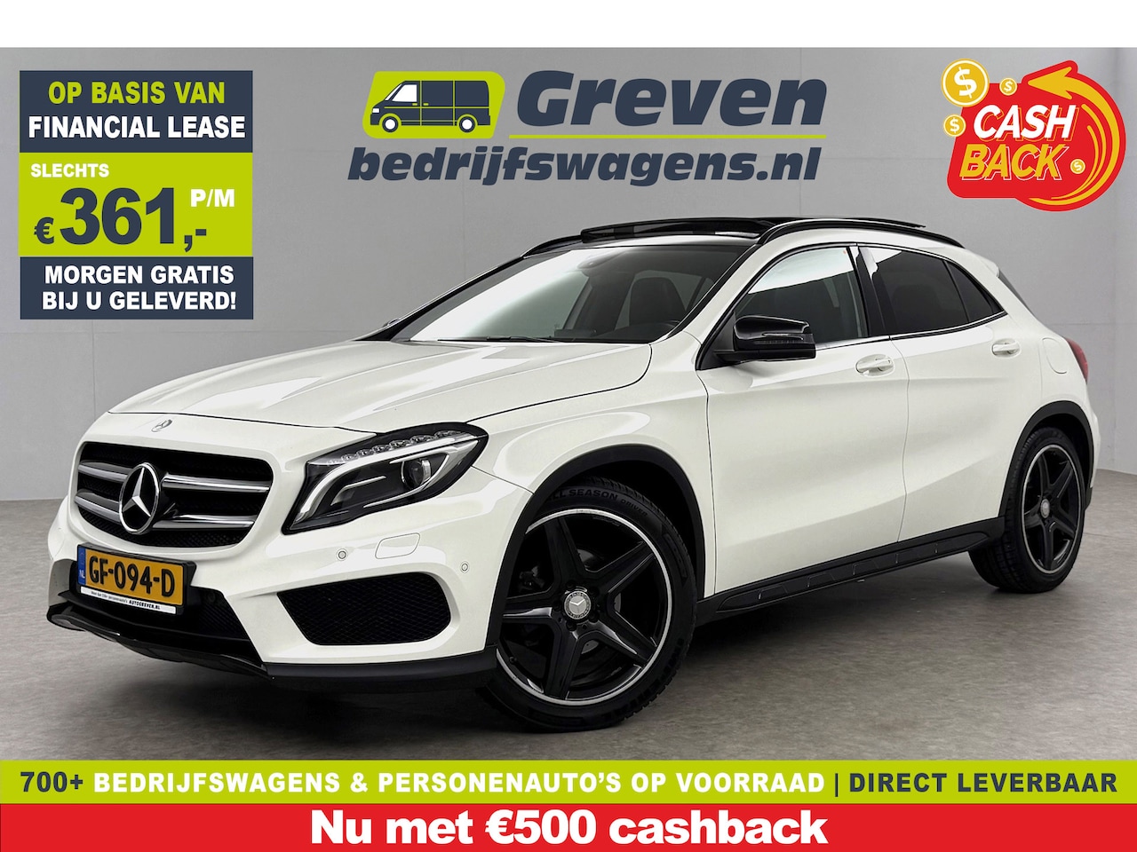 Mercedes-Benz GLA-Klasse - 200 AMG | 157PK | Panoramadak | LED | Airco | Cruise | Navigatie | Parkeersens. | 19''LMV - AutoWereld.nl