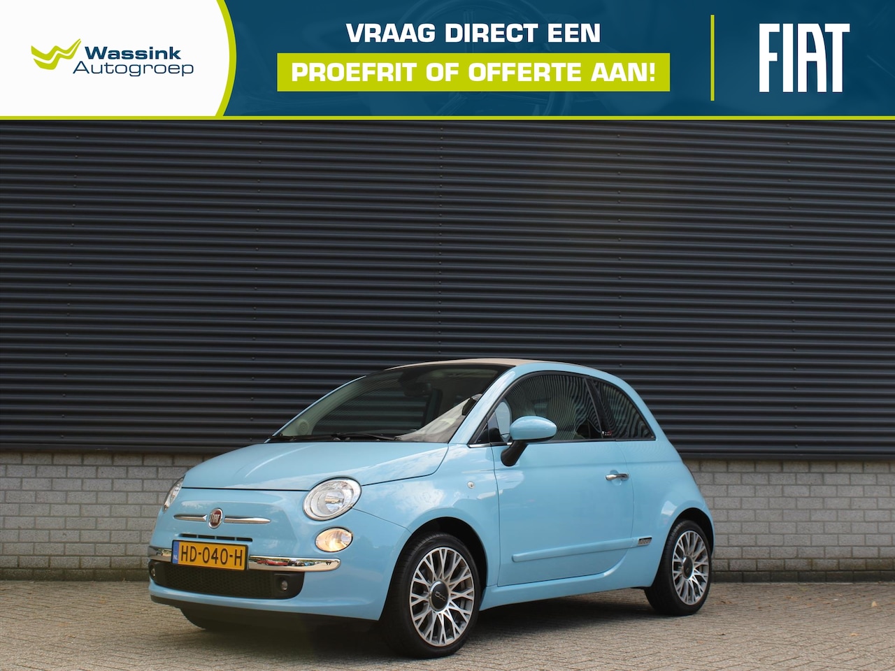 Fiat 500 C - Cabrio Lounge 1.2 I Climate Control I Parkeersensoren I Lichtmetalen Velgen 16 inch I 4-Ci - AutoWereld.nl