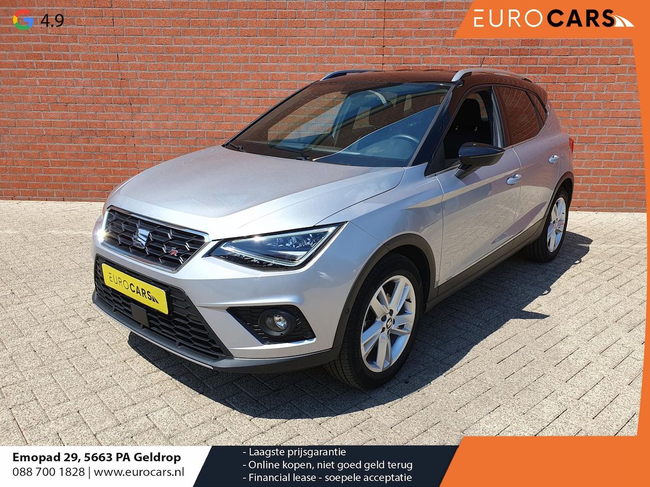 SEAT Arona - 1.0 TSI 110pk DSG FR Navigatie Apple Carplay/Android Auto Camera Parkeersensoren Adaptive - AutoWereld.nl