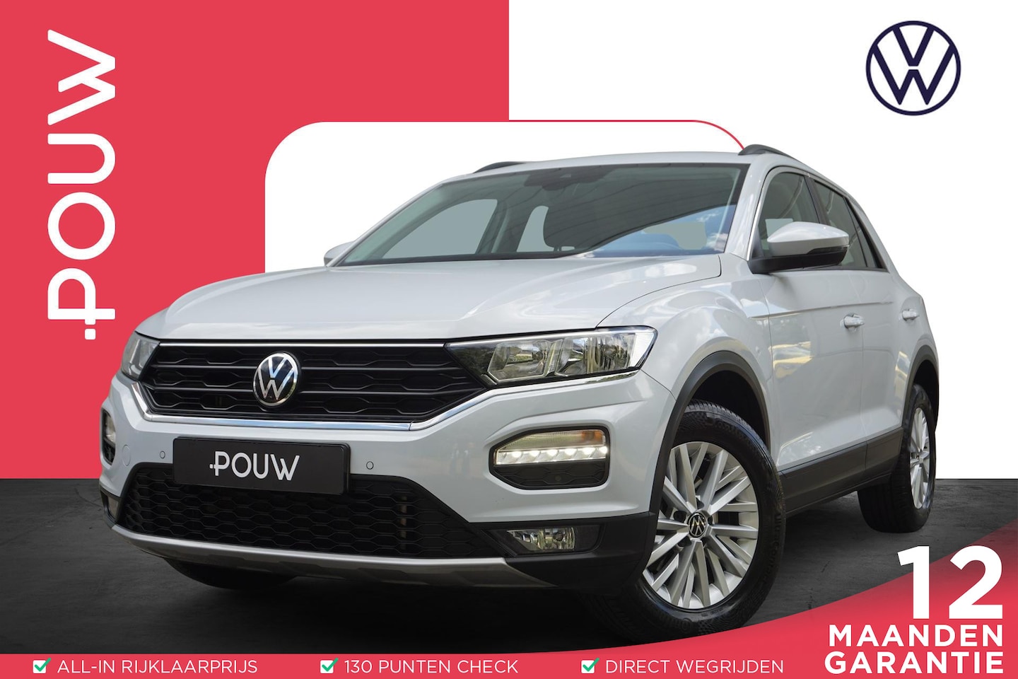 Volkswagen T-Roc - 1.0 TSI 110pk Style | Airco | Parkeersensoren V+A | Adaptive Cruise - AutoWereld.nl