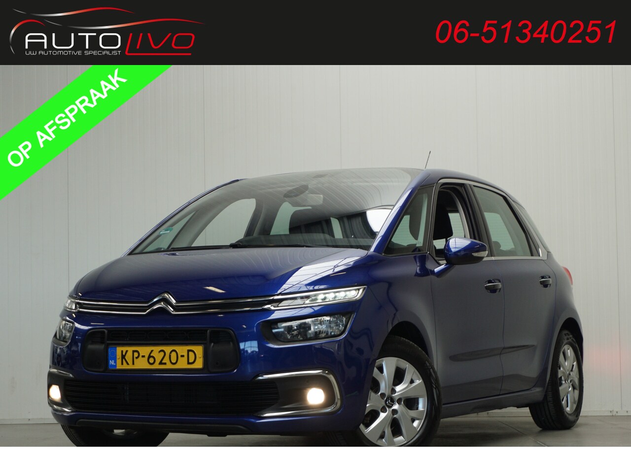 Citroën C4 Picasso - 1.6 BlueHDI Feel AUTOMAAT! NAVI CLIMA PDC CRUISE TREKHAAK etc. - AutoWereld.nl