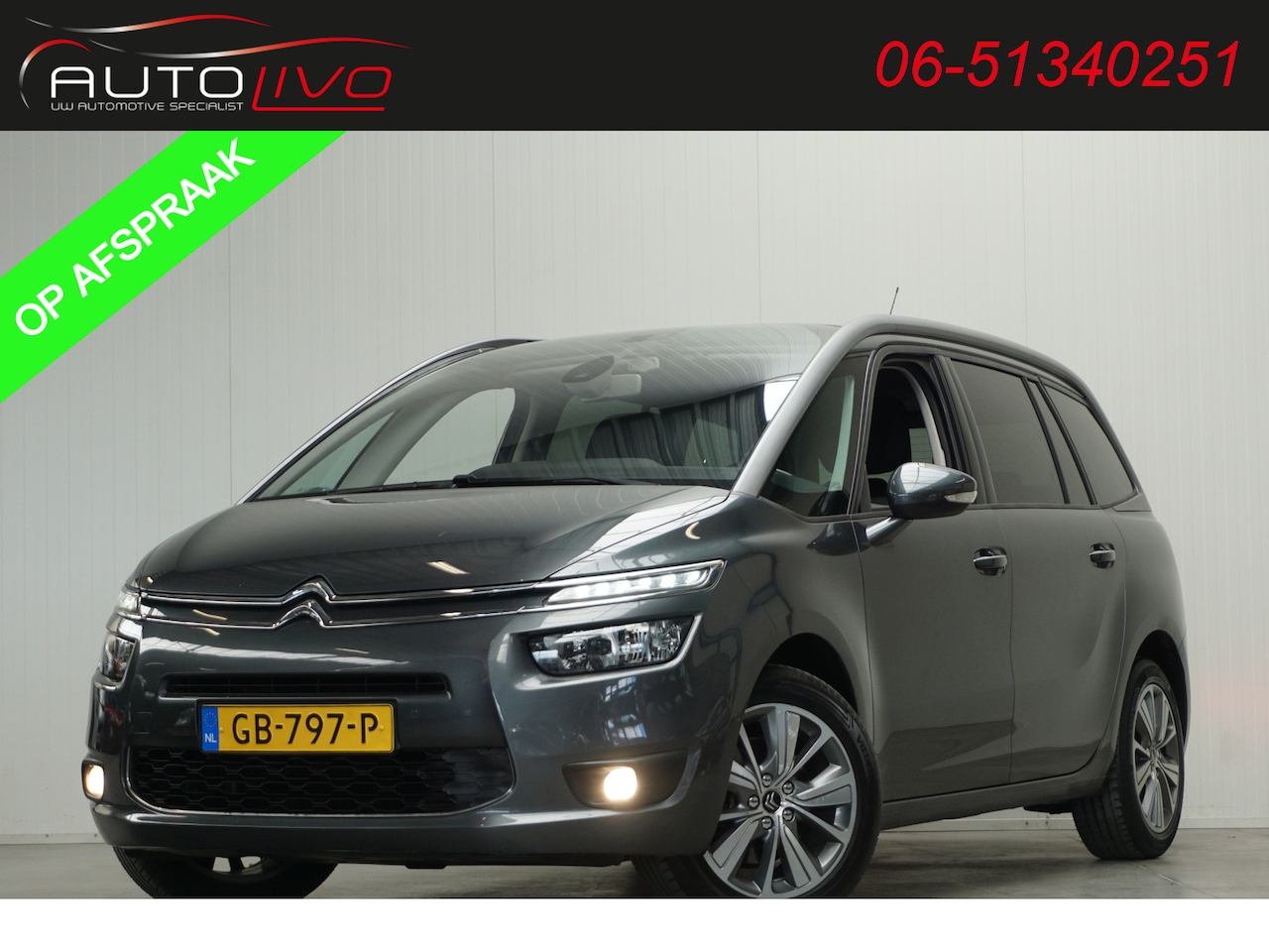 Citroën Grand C4 Picasso - 1.6 e-THP Intensive AUTOMAAT! 165 PK! MASSAGE NAVI CLIMA PDC CRUISE CAMERA TREKHAAK etc. - AutoWereld.nl