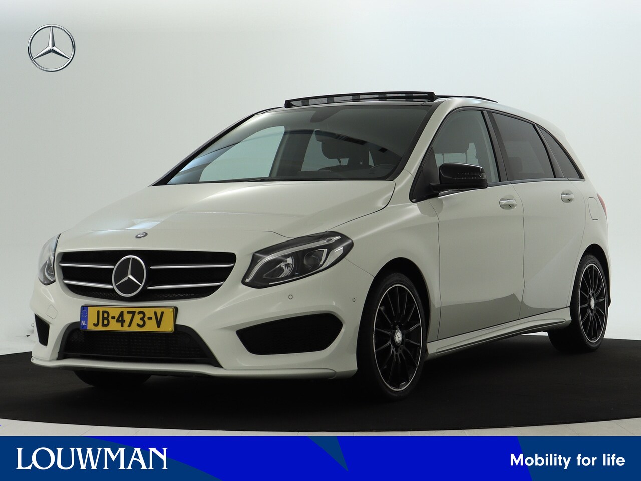 Mercedes-Benz B-klasse - 180 AMG Night Edition Plus Keyless go | Leer | Panoramadak | Nightpakket | Stoelverwarming - AutoWereld.nl